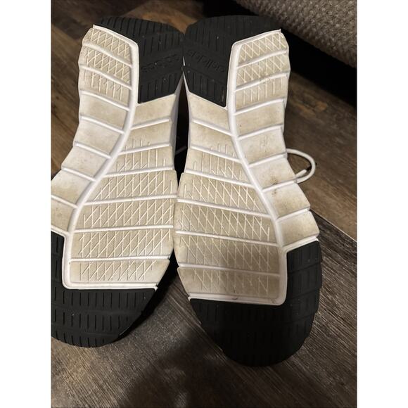 Adidas Used Men 13 Asweego F35445 Off-white/Black Mesh Running Shoes Sneakers - Picture 4 of 5